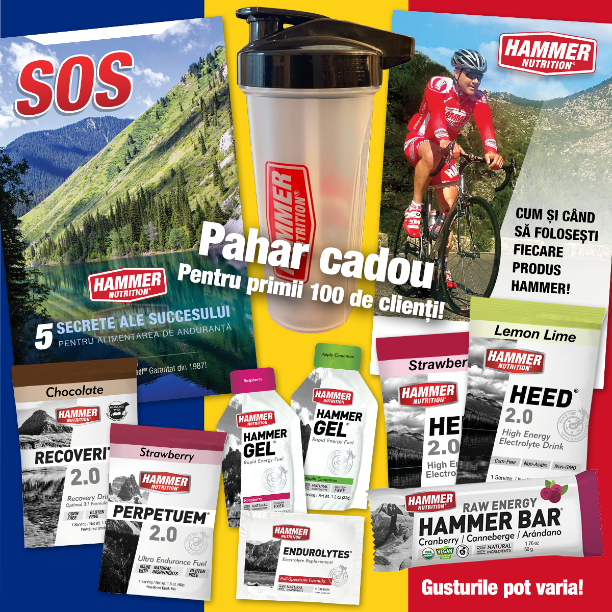 Hammer Tesztcsomag + ajándék shaker - Hammer Nutrition CEE