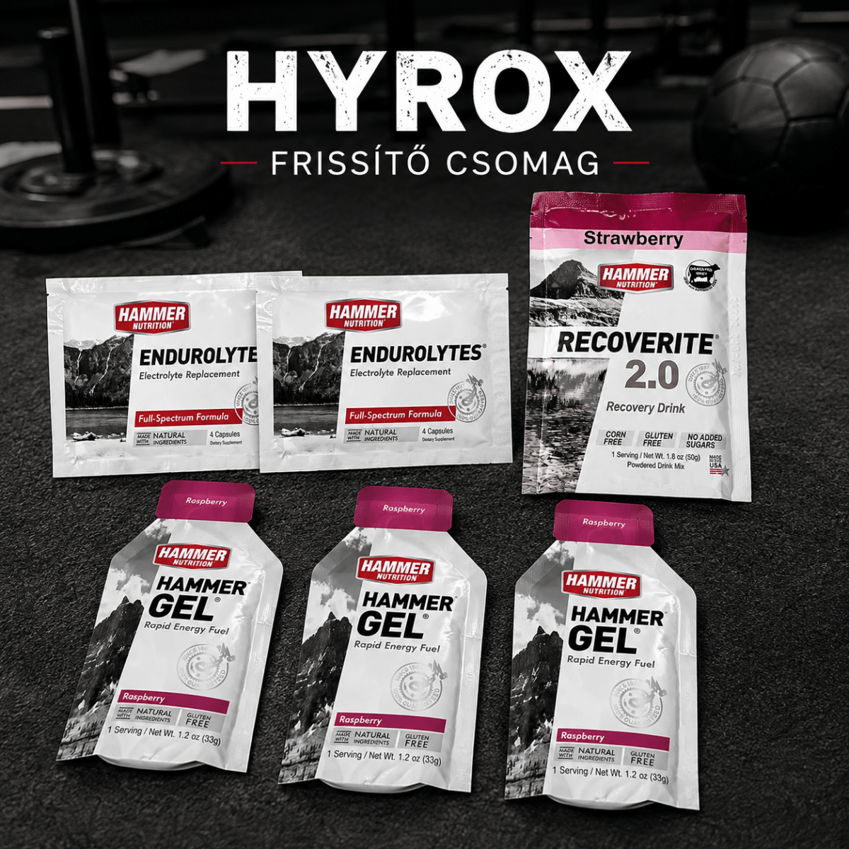 HYROX frissítőcsomag - Hammer Nutrition CEE